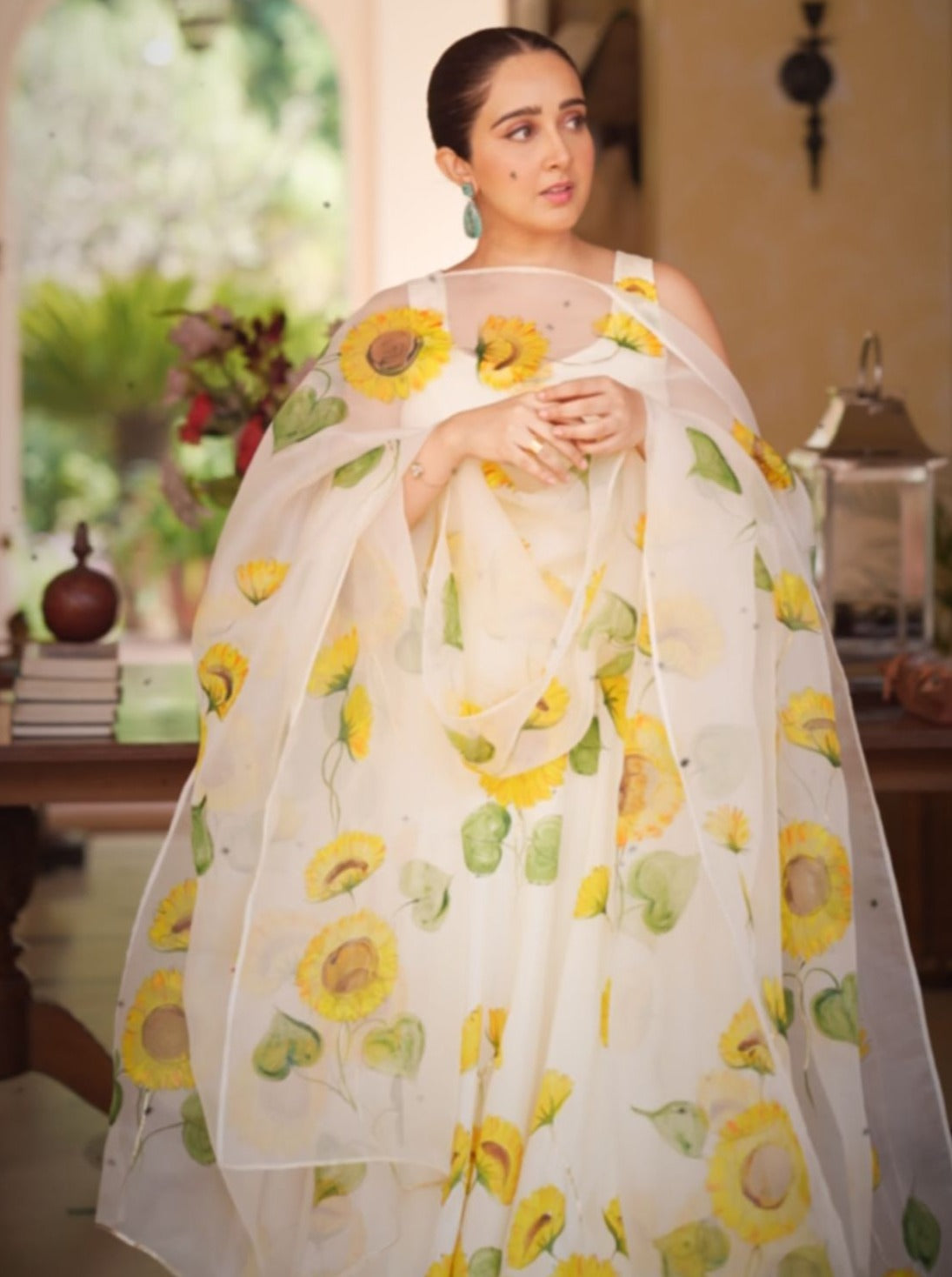 Sunflower on Lemon Flaired Kurta