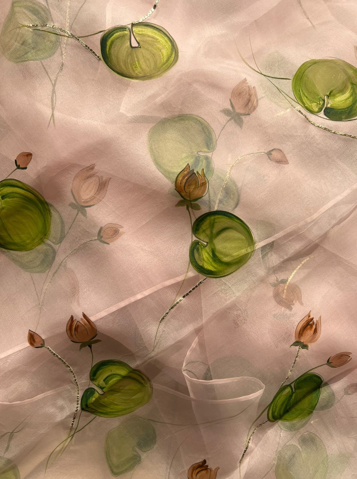 The Sunburnt Lotus Saree
