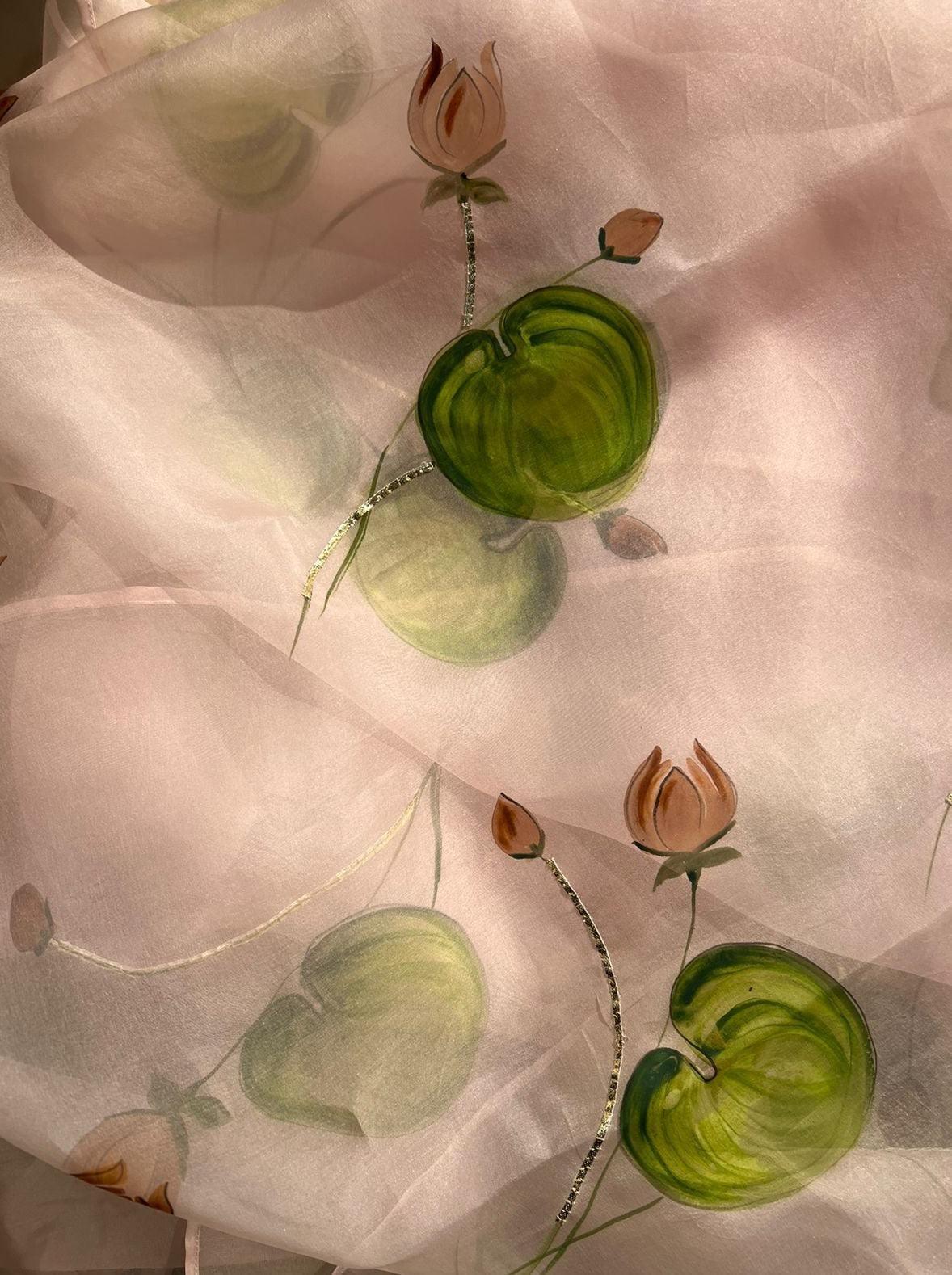 The Sunburnt Lotus Saree