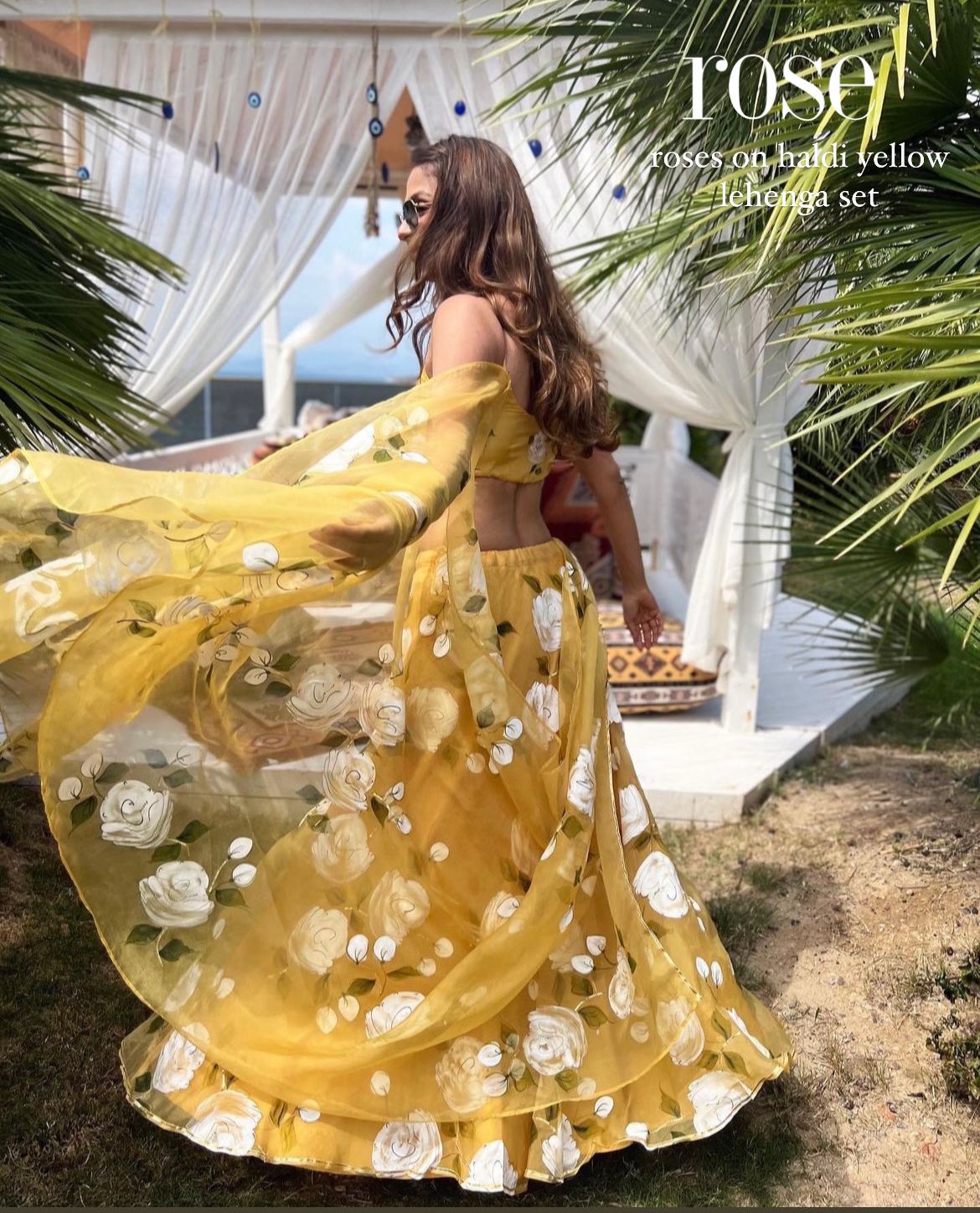 Haldi Yellow Lehenga