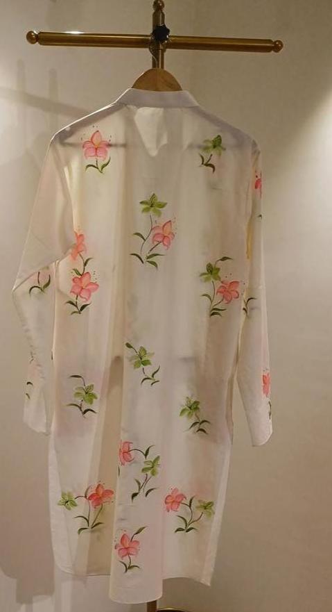 Lily Rosea on Ivory Mens Kurta