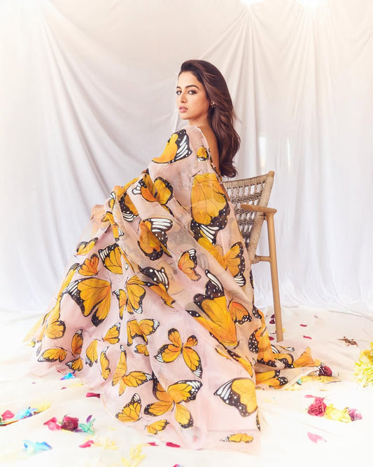 Butterflies on Lilac Lehenga