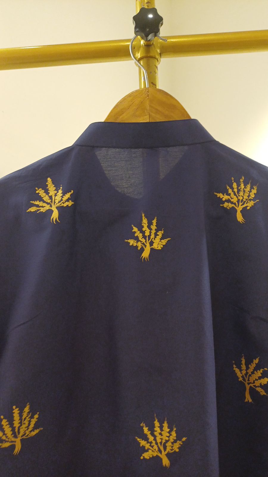 Maple Tress on Blue Men's kurta