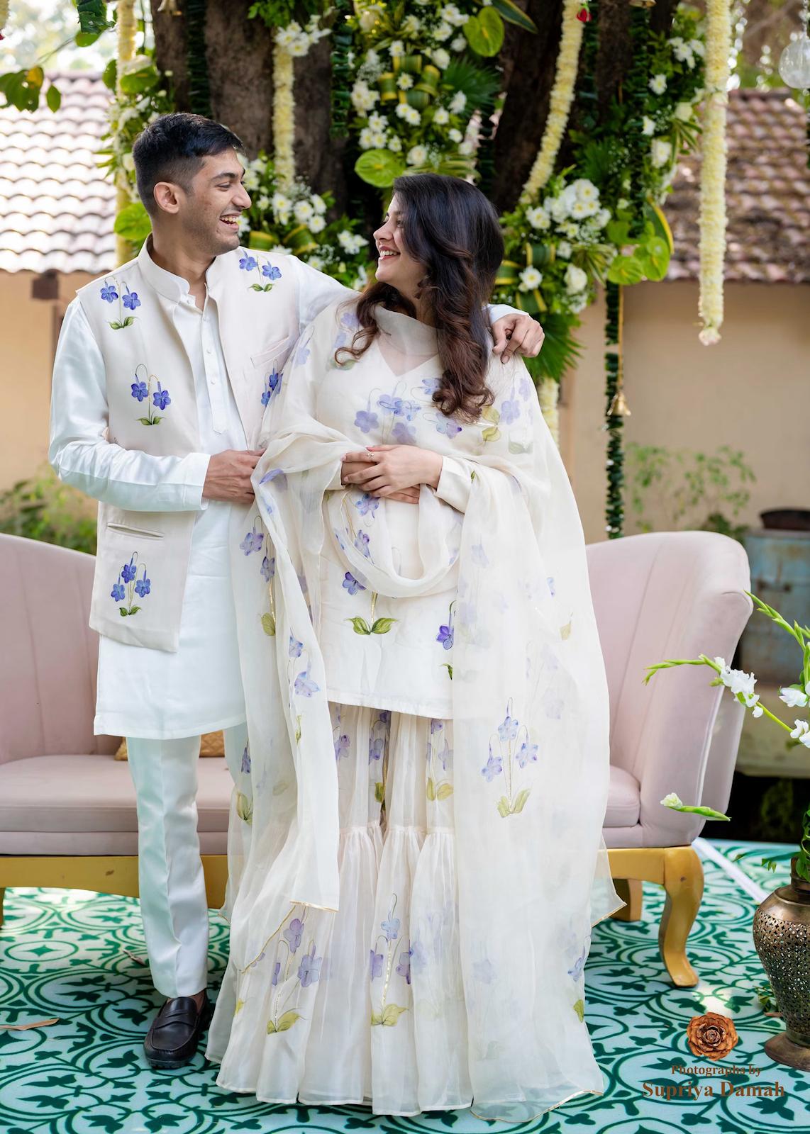 Dunalia's on Dull Ivory Nehru Jacket