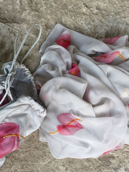 The Flamingo flower lehenga