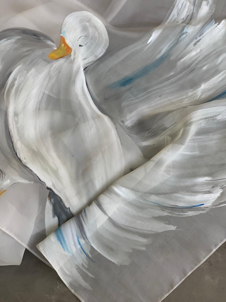The White Pigeon Organza Saree