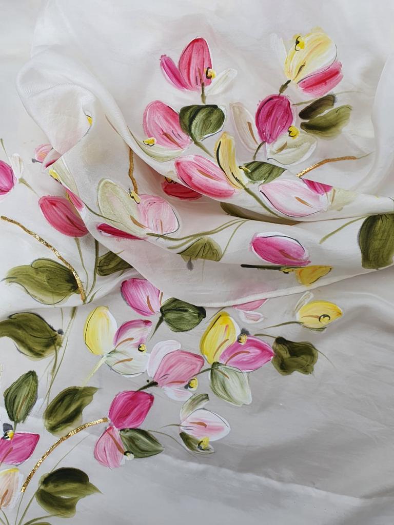 Spice Bougainville Silk Saree