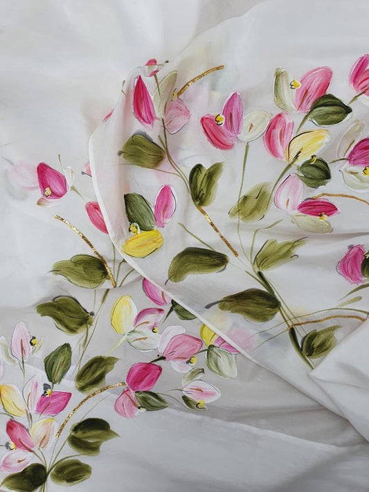 Spice Bougainville Silk Saree