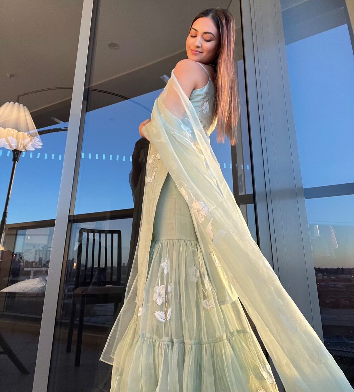 Sage Green Sharara