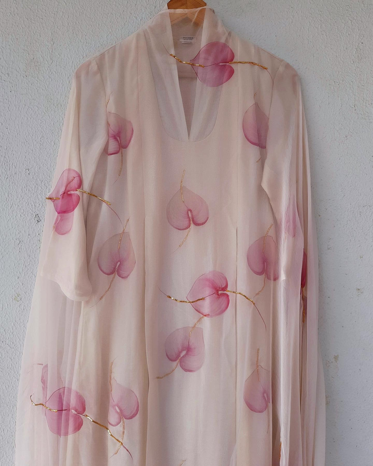 Soft pink anthuriums