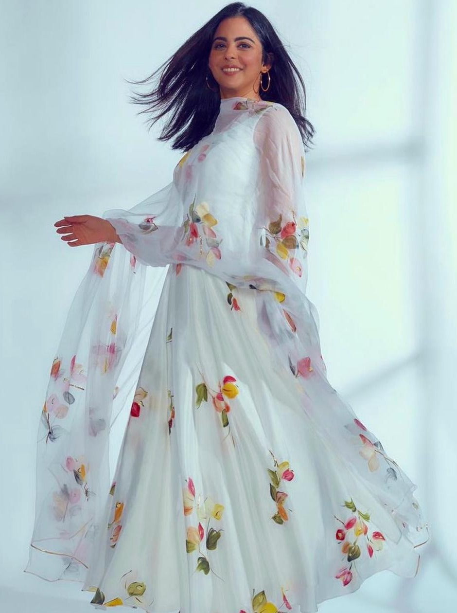 Hand Painted Flared Kurta