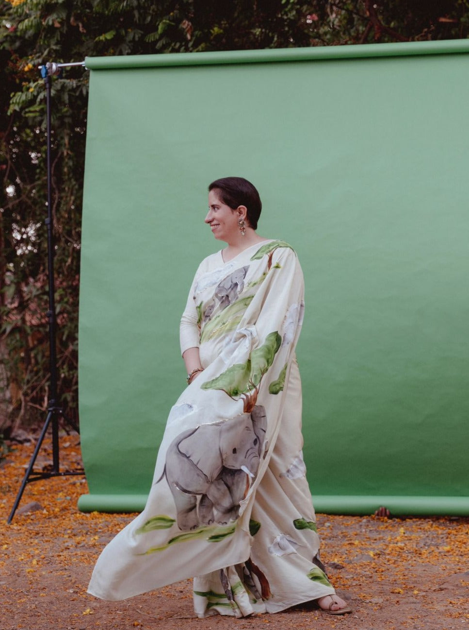 Elephant Whisperer Saree