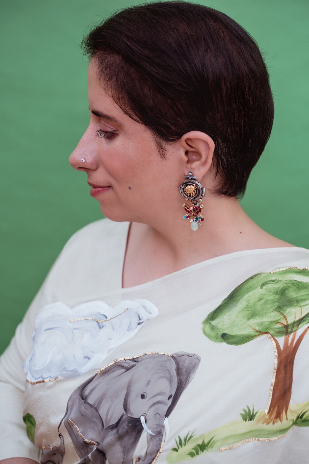 Elephant Whisperer Saree