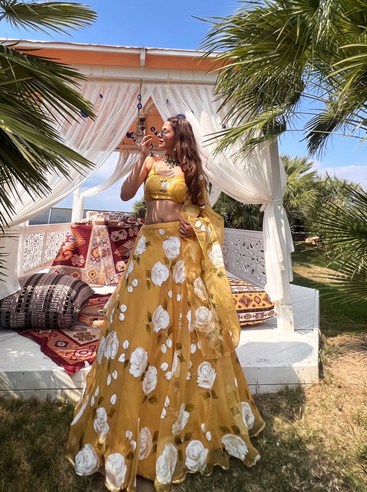 Haldi Yellow Lehenga