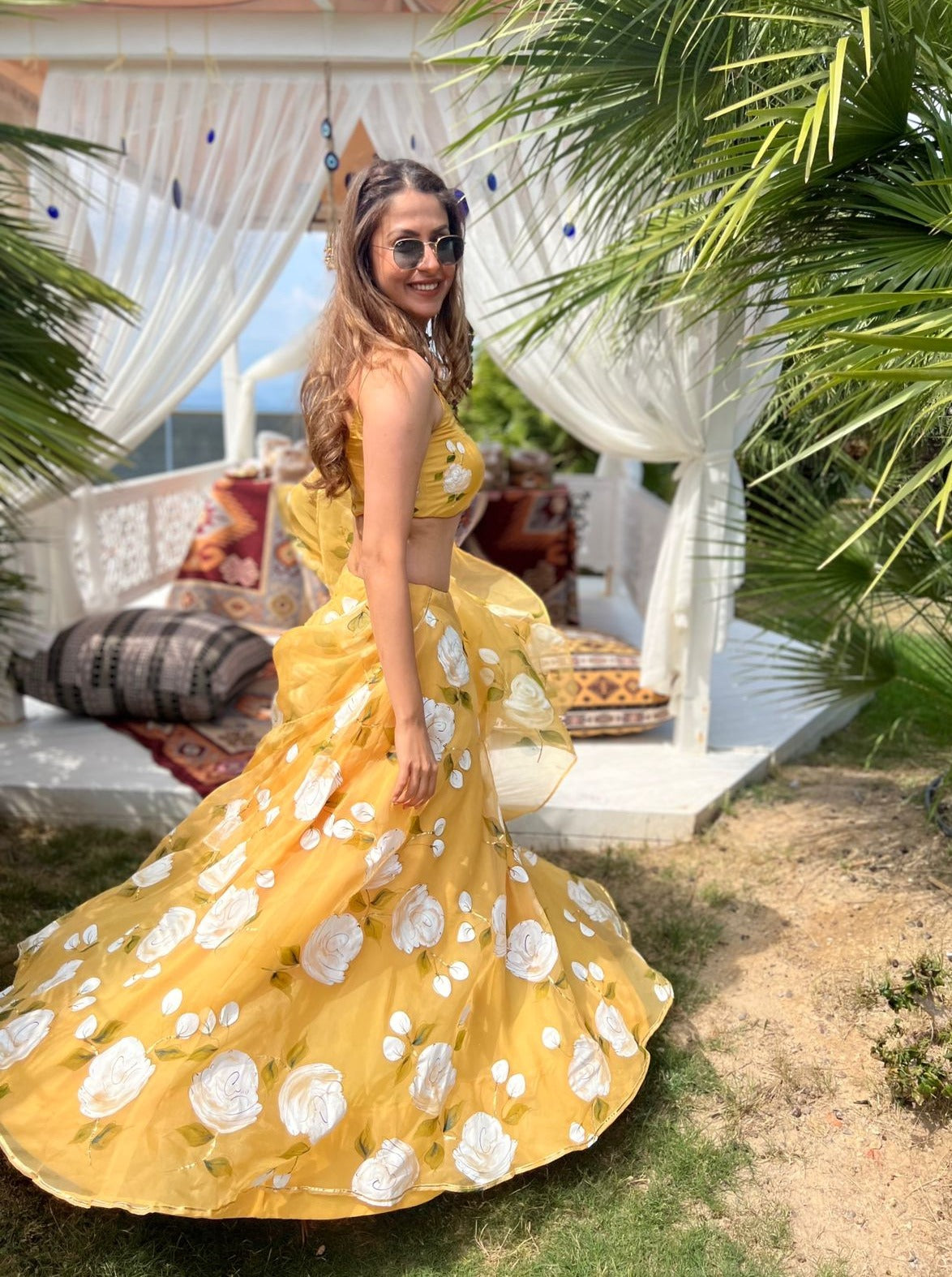 Haldi Yellow Lehenga