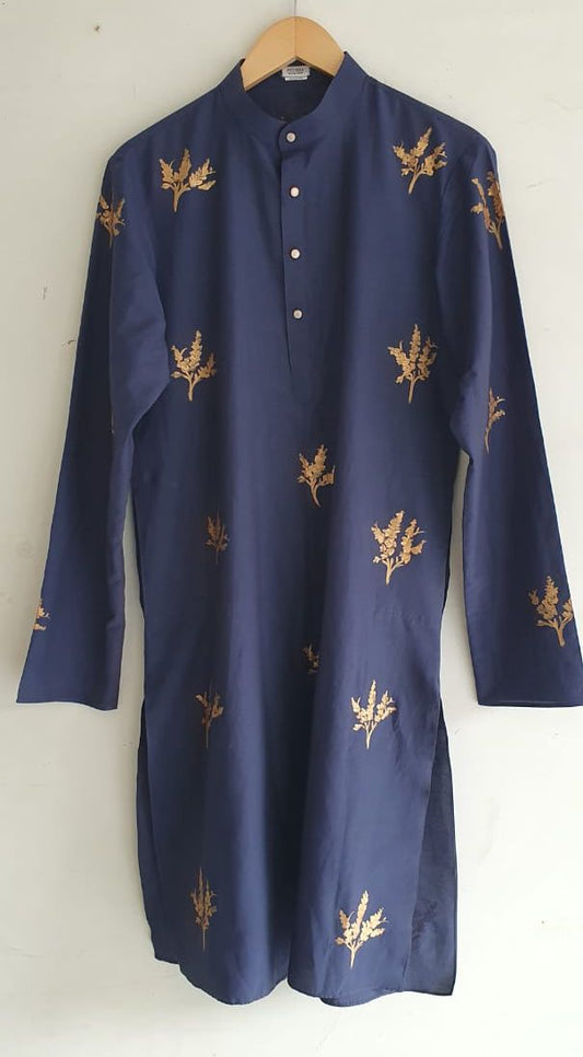 Navy Blue Men's kurta