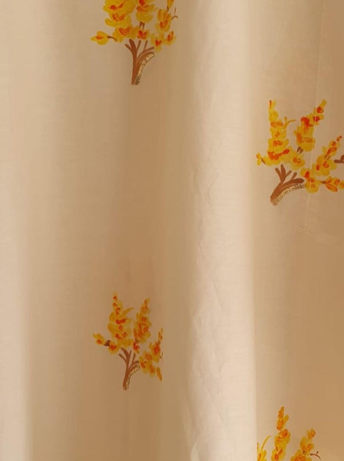 Maple Trees on Lemon Men's kurta