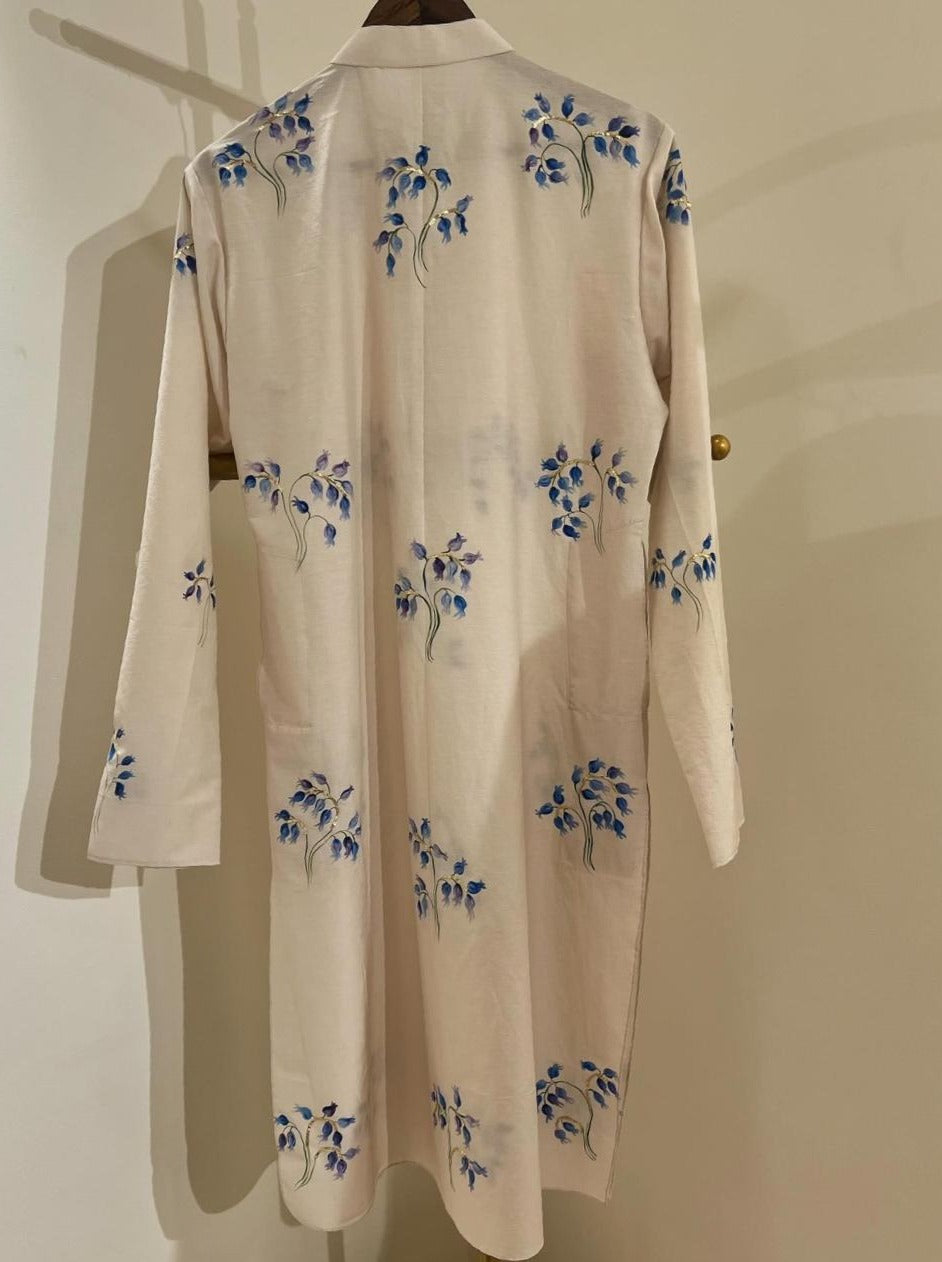 Bluebells on Mens Kurta