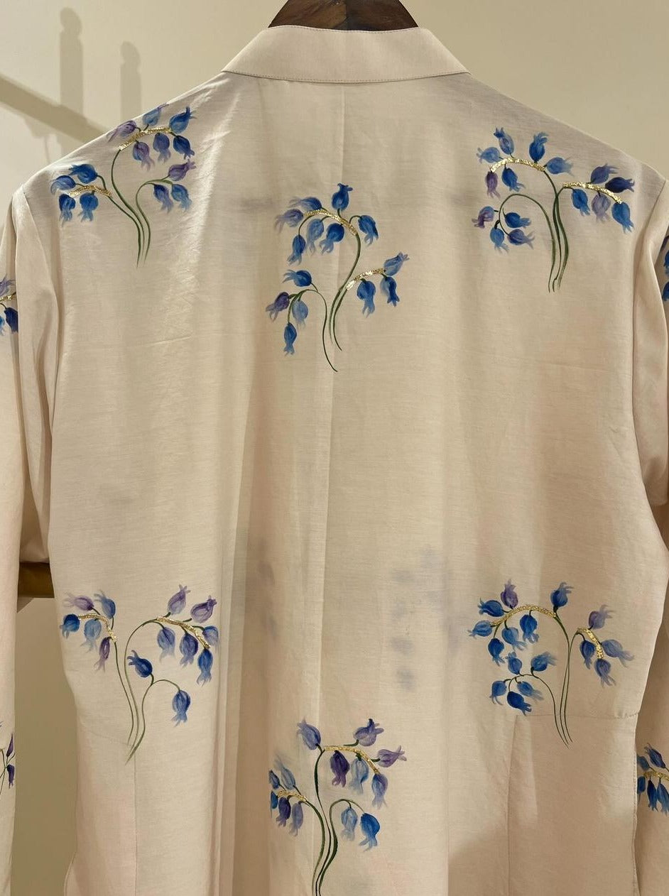 Bluebells on Mens Kurta