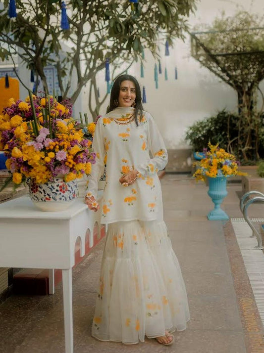 Hand Painted Shararas – Picchika