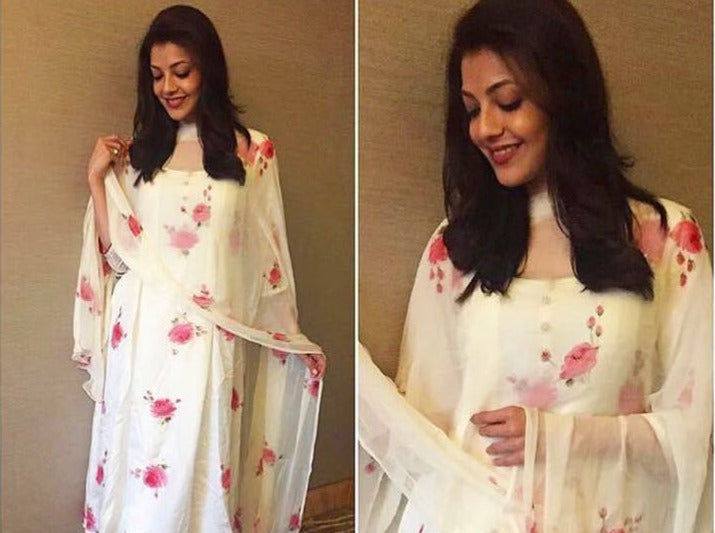 This ivory kurta from Picchika worn by Nisha Aggrawal is a must-buy!