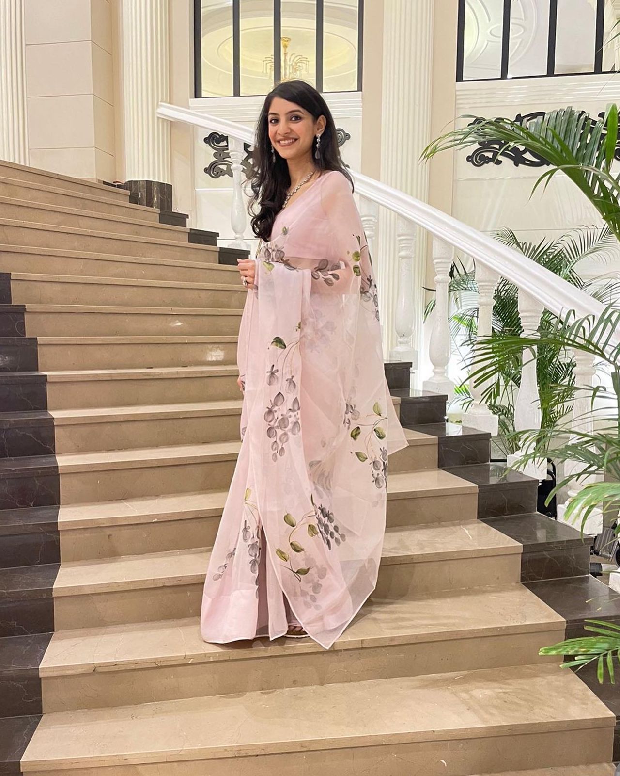 Carrolina’s on Lilac Organza Saree